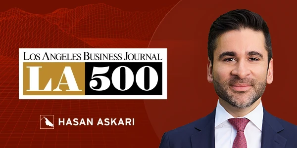 Hasan Askari named to LA500 by Los Angeles Business Journal