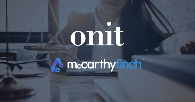 Onit Acquires New Zealand-based McCarthyFinch to Drive Innovation with Artificial Intelligence and Workflow Automation